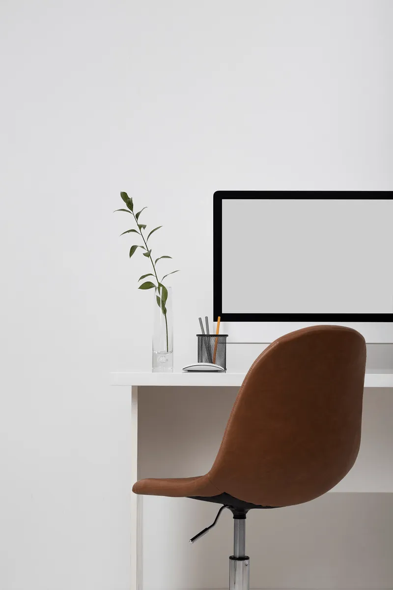 Clean small office workspace after an after-hours clean
